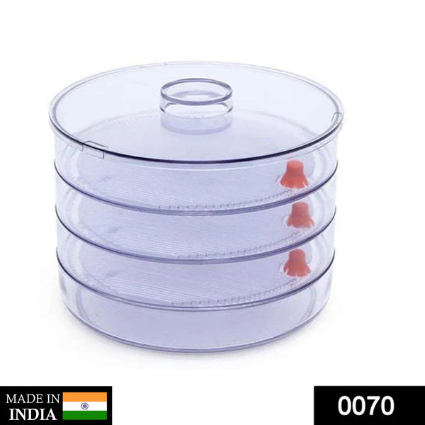 070 Plastic 4 Compartment Sprout Maker, White Raj Sales and service