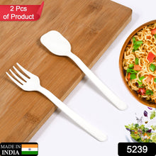 5239 Plastic Forks & spoon Cutlery-Utensils, Parties, Dinners, Catering Services, Family Gatherings ( pack of 2) 