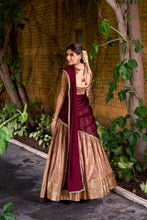 PEC Dupion Silk Lehenga For Women