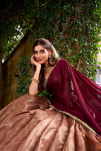 PEC Dupion Silk Lehenga For Women