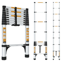 10 Step Aluminum Single Side Compact & Foldable Telescopic Ladder