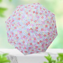 2 Fold Sun Protective Solid Foldable Outdoor Umbrella, Portable Sun, UV Protection Lightweight Rain Umbrella With Umbrella Case For Girls, Women, Men, Boys