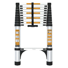 11 Steps Aluminium  Single Side Compact & Foldable Telescopic Ladder 10.5 Feet