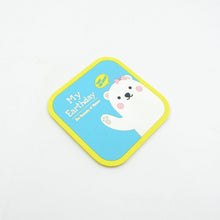 Non Slip Square Cartoon Design Shape Silicon Coasters For Tea Coffee Cups Mugs Beer Cans Bar Glass Bar Non-Slip Coasters (1 Pc)