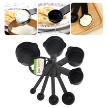 106 Plastic Measuring Cups and Spoons (8 Pcs, Black) Raj Sales and service