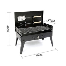 125 Stainless Steel Briefcase Style Barbecue Grill Toaster (Medium, Black) China