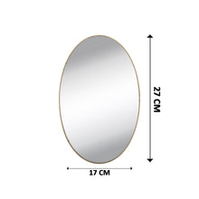 1795 Oval Shape 3D Mirror Sticker used in all kinds of household and official purposes as a sticker etc. 