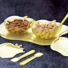 Apple Shape Tray Bowl Used For Serving Snacks And Various Food Stuffs.