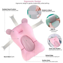 7522 Baby Bath Pillow Newborn Anti-Slip Bathtub Pad Foldable with Strap For 0-6 Month Baby 