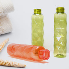 2668 3Pc Set Diamond Cut Bottle Used for storing water and beverages purposes for people. 