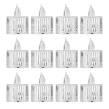 12 Pcs Flameless and Smokeless Decorative Acrylic Candles Transparent Led Tea Light Candle for Gifting, House, Diwali, Christmas, Festival, Events Decor Candles