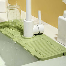 Silicone Sink Faucet Pad, Drip Protector Splash Countertop, Rubber Drying Mat, Sink Splash Guard for Kitchen Bathroom Bar.