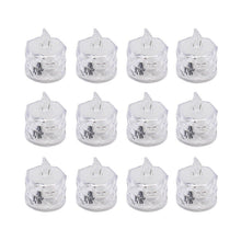 12 Pcs Flameless and Smokeless Decorative Acrylic Candles Transparent Led Tea Light Candle for Gifting, House, Diwali, Christmas, Festival, Events Decor Candles