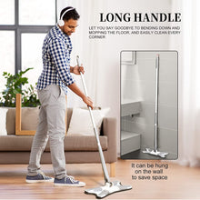 4874 X Shape Mop or Floor Cleaning Hands-Free Squeeze Microfiber Flat Mop System 360° Flexible Head, Wet and Dry mop for Home Kitchen with 1 Super-absorbent Microfiber Pads. 