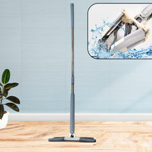 4874 X Shape Mop or Floor Cleaning Hands-Free Squeeze Microfiber Flat Mop System 360° Flexible Head, Wet and Dry mop for Home Kitchen with 1 Super-absorbent Microfiber Pads. 