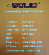 C Band Offset LNB LNBF with filter Free to Air