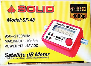 Solid S2 SF-45 Digital Satellite dB Meter Full HD 1080p