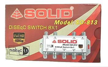 Solid DiSEqC Switch 8 in 1 Full HD LNB Multi-Switch