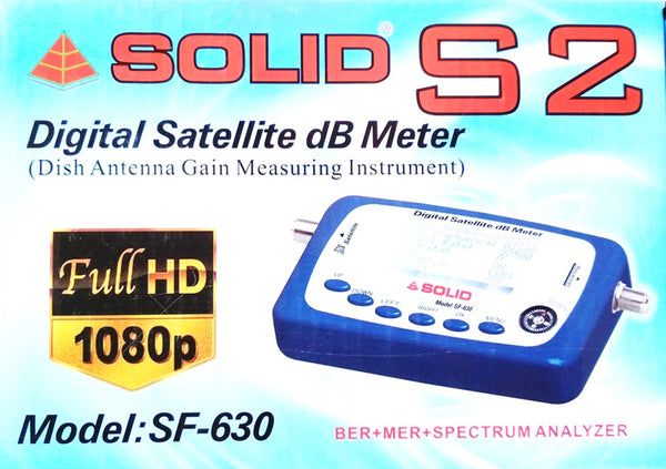 Solid Full HD S2 SF-630 Digital Satellite dB Meter