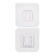1746 ADHESIVE PLASTIC WALL HOOKS HEAVY DUTY HOOKS ( 1 Pair ) 