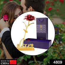 4809 24k Gold Rose,hicoosee Gold Foil Plated Rose with LOVE Stand and Gift Box for Anniversary,Birthday,Wedding,Christmas,Thanks giving 