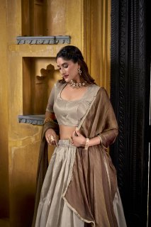CRM Dupin Silk Lehenga For Women