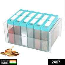 Plastic Spice Jars Dispenser Masala Rack Easy Flow Storage