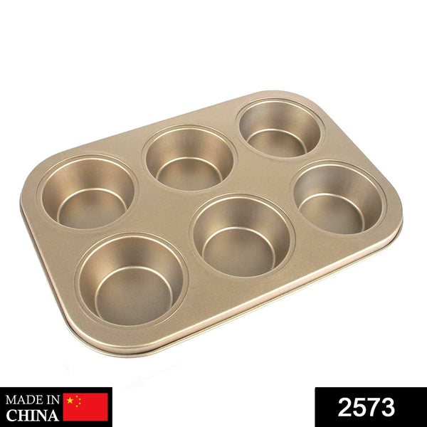 2573 Round Shape Carbon steel Muffin Cupcake Mould Case Bakeware 