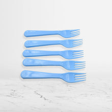 Reusable Premium Heavy Weight Plastic Forks, Party Supplies, One Size, plastic 5pc Serving Fork Set for kitchen, Travel, Home (5pc)