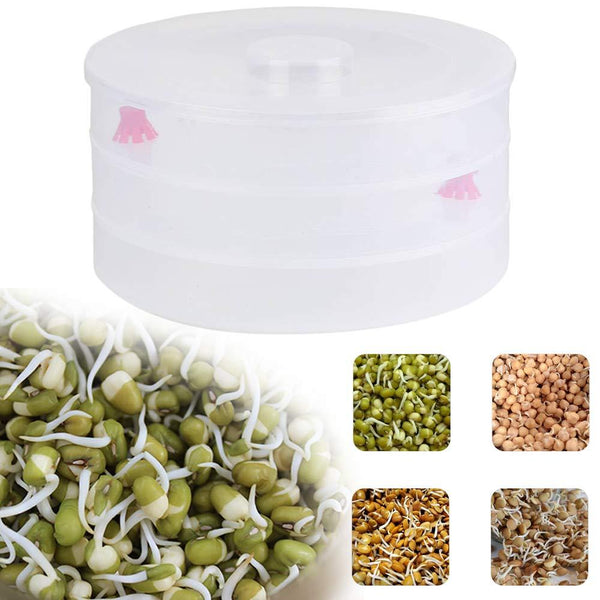 093 Plastic 3 Compartment Sprout Maker, White Raj Sales and service