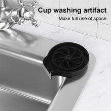 2232 Automatic Cup Washer or Glass Rinser for Kitchen Sink, Black Kitchen Sink Cleaning Spray Cup Washer, Bar Glass Washer. 