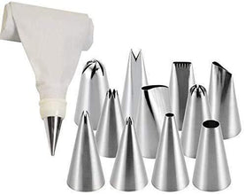 0836 12 Piece Cake Decorating Set of Measuring Cup Oil Basting Brush 