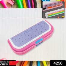 Multipurpose Compass Box, Pencil Box with 2 Compartments for School, Cartoon Printed Pencil Case for Kids, Birthday Gift for Girls & Boys, Cartoon Printed Pencil Case for Kids (Mix Color 1 Pc)