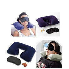 505 -3-in-1 Air Travel Kit with Pillow, Ear Buds & Eye Mask Raj Sales and service WITH BZ LOGO