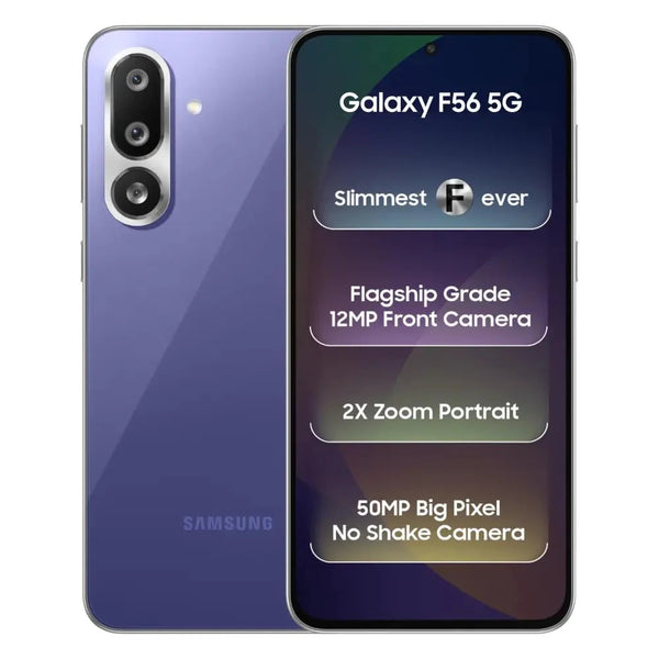 Samsung Galaxy F56 5G (Violet, 8GB RAM, 128GB Storage) | Super AMOLED+