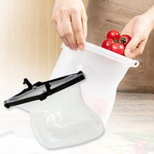 Reusable Silicone Food Storage Bag Set Leakproof Lock Reusable Flat Bottom Freezer Bags, Sandwich Bags, Silicone Food Grade Kids Snack Bags, BPA Free Microwave Dishwasher Safe (1 Pc)