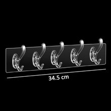 4654A Adhesive Transparent Heavy Duty Wall Hook 