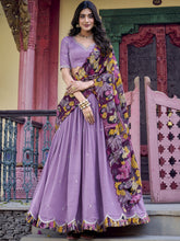 LUV Vichitra Silk Lehenga For Women