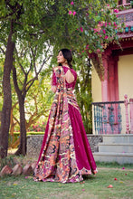 PNK Vichitra Silk Lehenga For Women