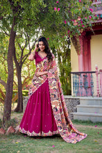 PNK Vichitra Silk Lehenga For Women