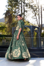 BGN Tussar Silk Floral Printed Lehenga For Women