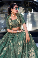 BGN Tussar Silk Floral Printed Lehenga For Women