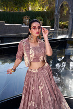 ONN Tussar Silk Floral Printed Lehenga For Women