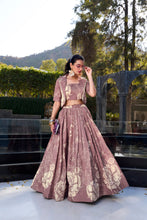 ONN Tussar Silk Floral Printed Lehenga For Women