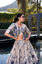 CRM Tussar Silk Floral Printed Lehenga For Women