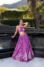 PRL Tussar Silk Floral Printed Lehenga For Women