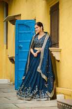 7144 - Vichitra Silk Lehenga  For Women
