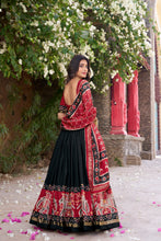 BLK Tussar Silk Patola Printed Lehenga For Women
