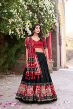 BLK Tussar Silk Patola Printed Lehenga For Women