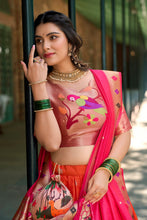 Orange Paithani Lehenga For Women